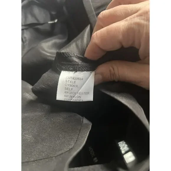 Tadashi Shoji Collection Flutter Taffeta Maxi Skirt Womens Size 8 Black Formal - Picture 4 of 8